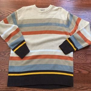 VTG 90's Men's Heavy Multi Color Stripes Sweater by Southpole Size Medium